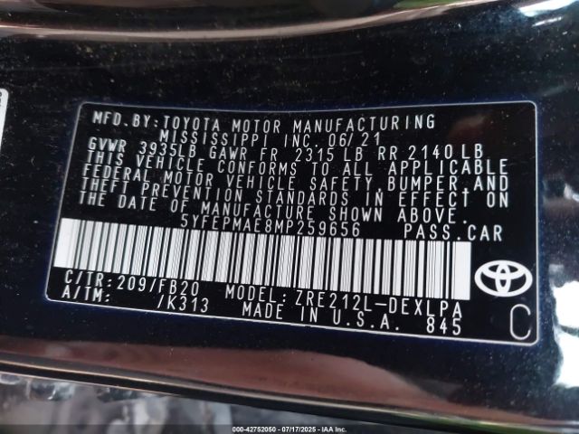 Toyota Corolla Le Image 9