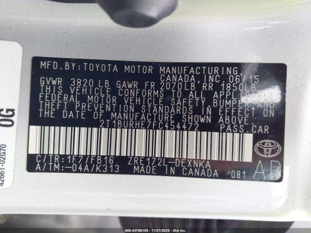 Toyota Corolla Le Image 10