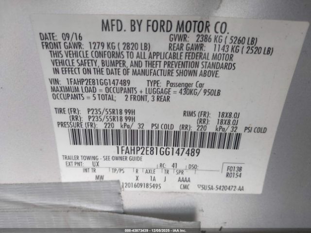 Ford Taurus Sel Image 16