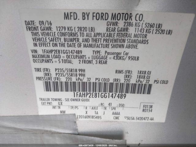 Ford Taurus Sel Image 16