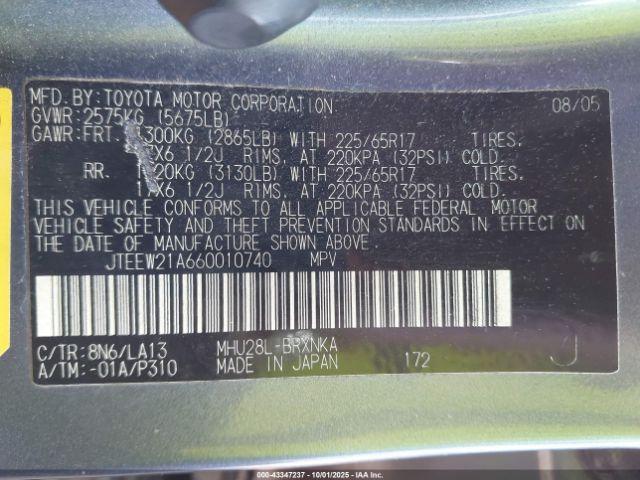 Toyota Highlander Limited V6 Image 7