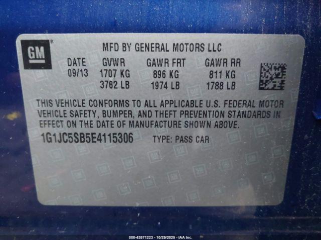 Chevrolet Sonic Lt Auto Image 4