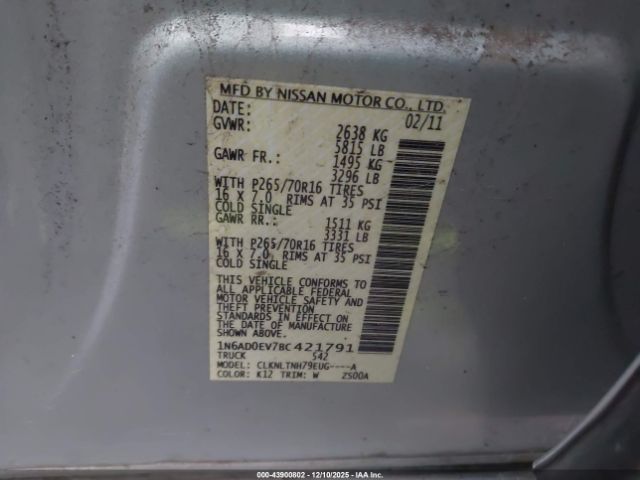 Nissan Frontier Sv Image 13