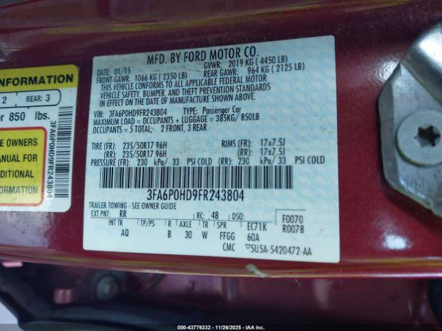 Ford Fusion Se Image 4