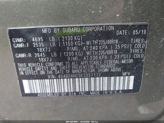 Subaru Outback 2.5i Limited Image 14