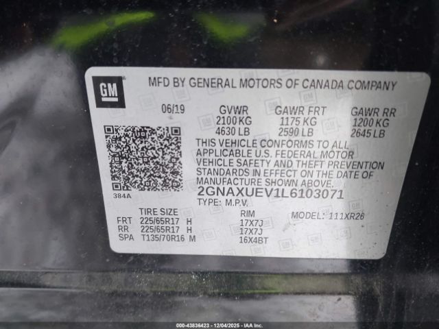 Chevrolet Equinox Awd Lt 1.5l Turbo Image 9