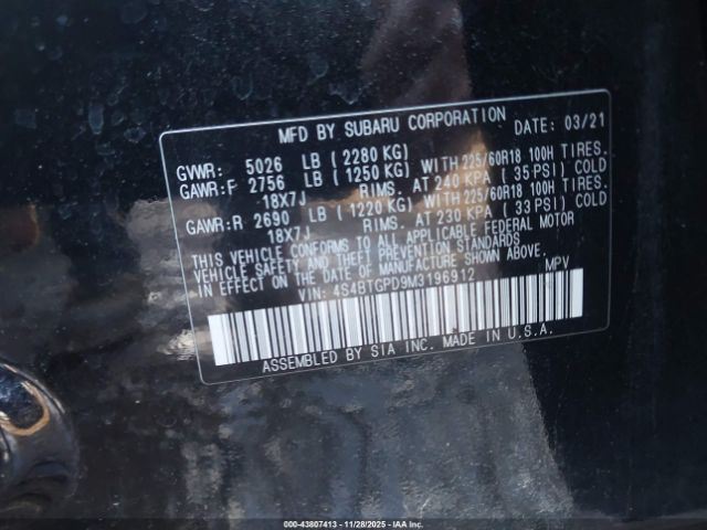 Subaru Outback Touring Xt Image 6