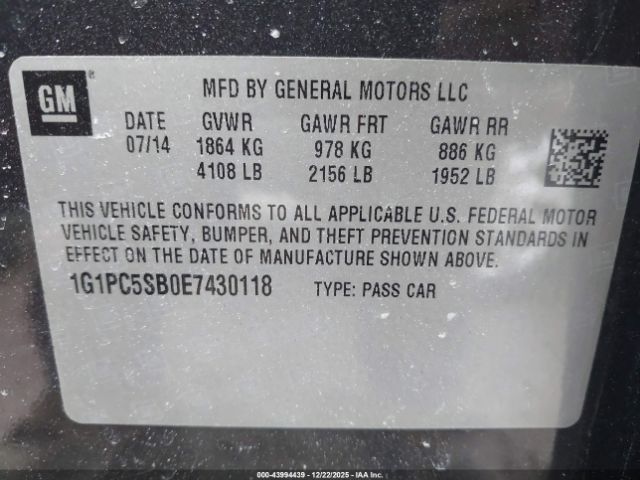 Chevrolet Cruze 1lt Auto Image 6