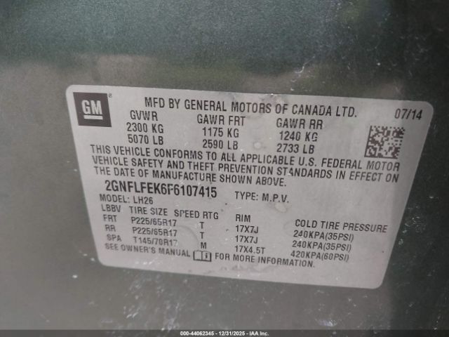 Chevrolet Equinox 1lt Image 5