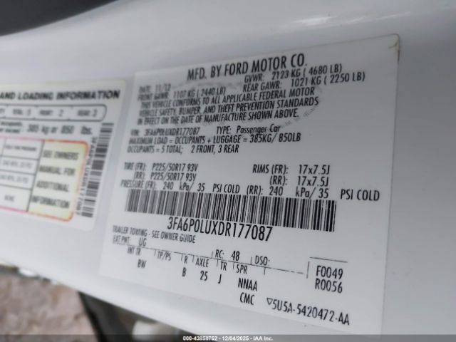 Ford Fusion Se Image 9