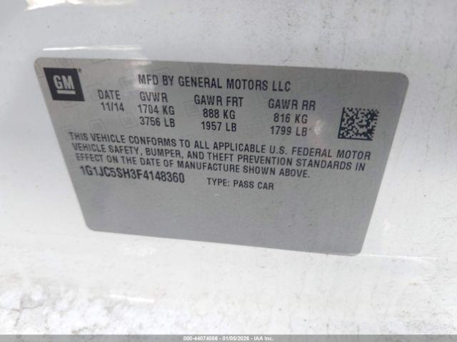 Chevrolet Sonic Lt Auto Image 9