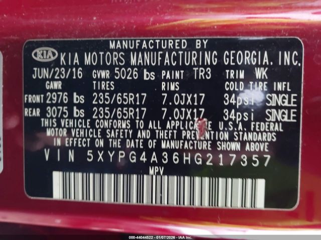 Kia Sorento 2.4l Lx Image 9