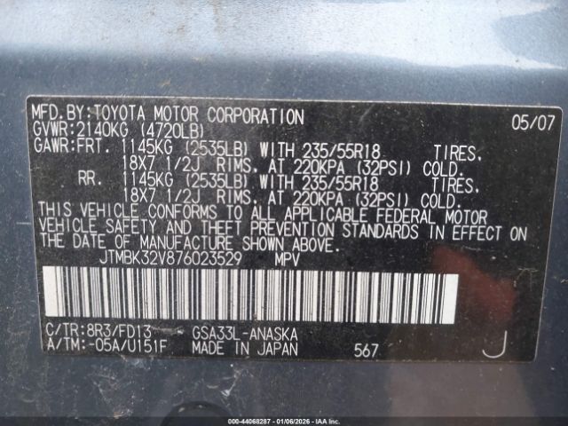 Toyota RAV4 Sport V6 Image 9