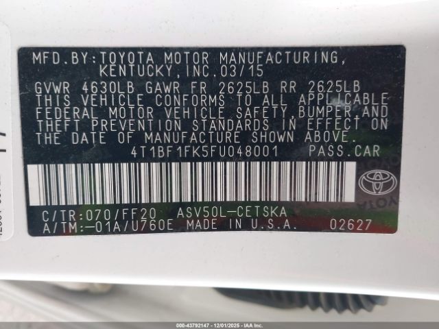 Toyota Camry Se Image 4