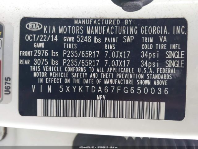 Kia Sorento Lx Image 7