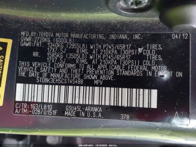 Toyota Highlander Se V6 Image 12