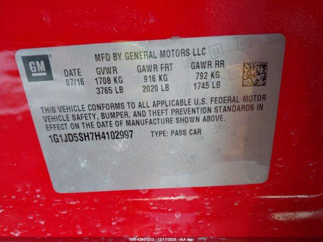 Chevrolet Sonic Lt Auto Image 12