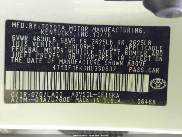 Toyota Camry Xle Image 6