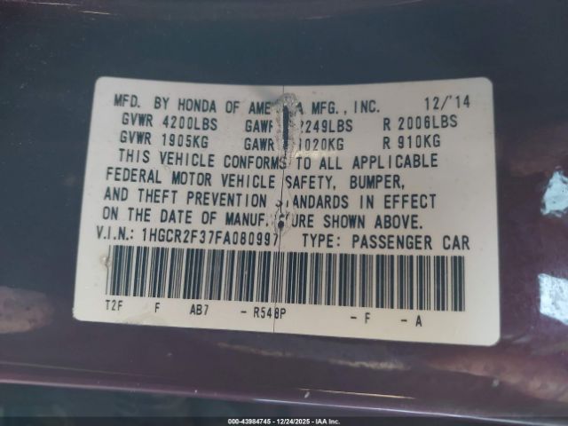 Honda Accord Lx Image 16