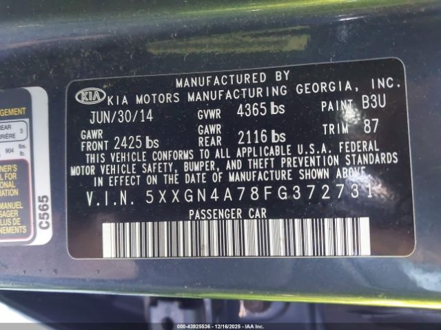 Kia Optima Ex Image 12