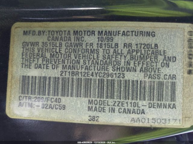 Toyota Corolla Le Image 13