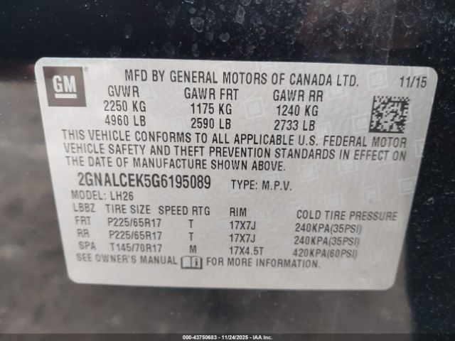 Chevrolet Equinox Lt Image 7