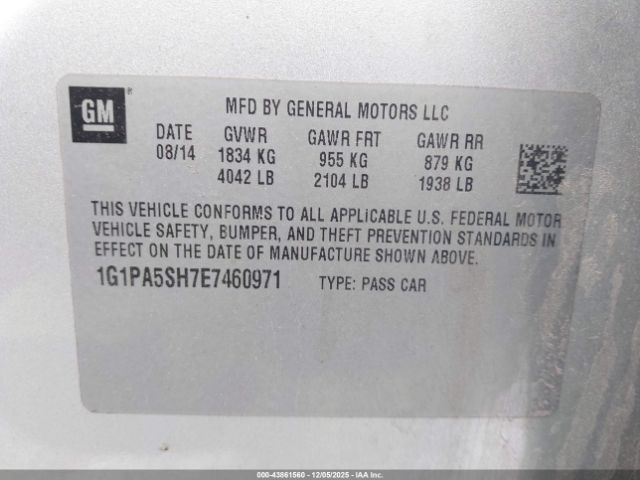 Chevrolet Cruze Ls Auto Image 13