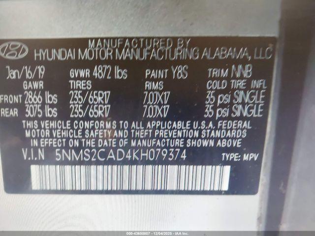 Hyundai SANTA FE Se Image 10